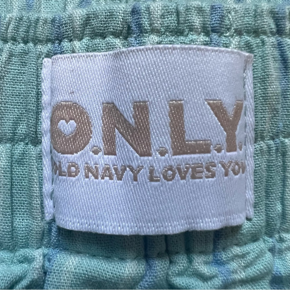 OLD NAVY Patel Blue & Green Stripes Relaxed Fit 100% Cotton Bloomer Boxer Shorts - Picture 10 of 16